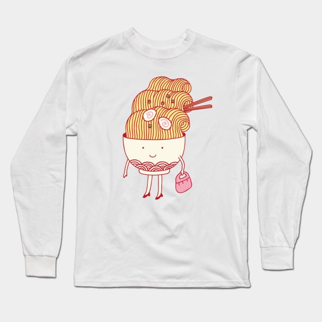 ra(wo)men Long Sleeve T-Shirt by milkyprint